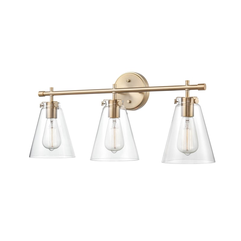 Millennium Lighting Metal 3 Light Vanity in Modern Gold
