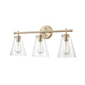 Millennium Lighting Metal 3 Light Vanity in Modern Gold