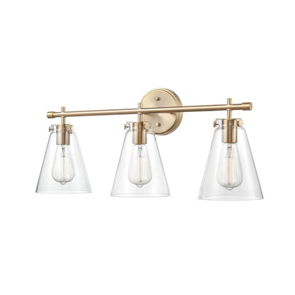 Millennium Lighting Metal 3 Light Vanity in Modern Gold