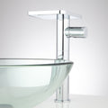 Signature Hardware 931430 Knox 1.2 GPM Vessel Single Hole Bathroom Faucet with Pop-up Drain Assembly Chrome Faucet Bathroom Sink Faucets Single Handle