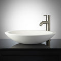 Signature Hardware 398738 Rigel 20" Round Resin Vessel Bathroom Sink White Sinks