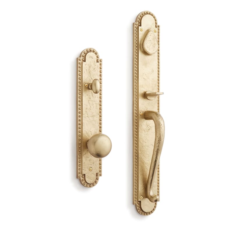 Scratch Signature Hardware 946284-KE-234 Marconi Solid Brass Keyed Entry Door Knob Set with 2-3/4" Backset Satin Brass Commercial Door Hardware
