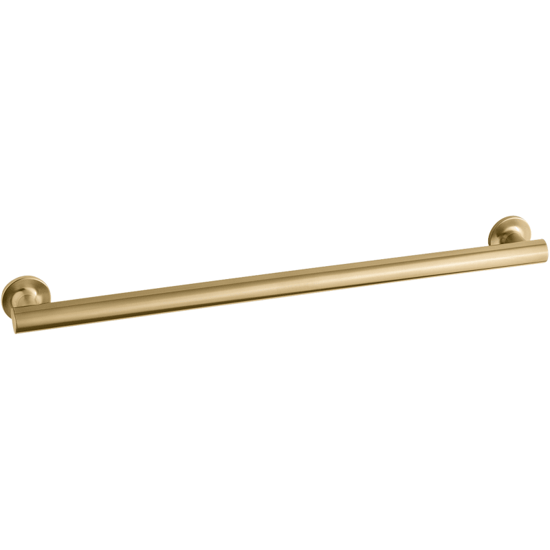 Purist 24 in. Grab Bar in Vibrant Brushed Moderne Brass