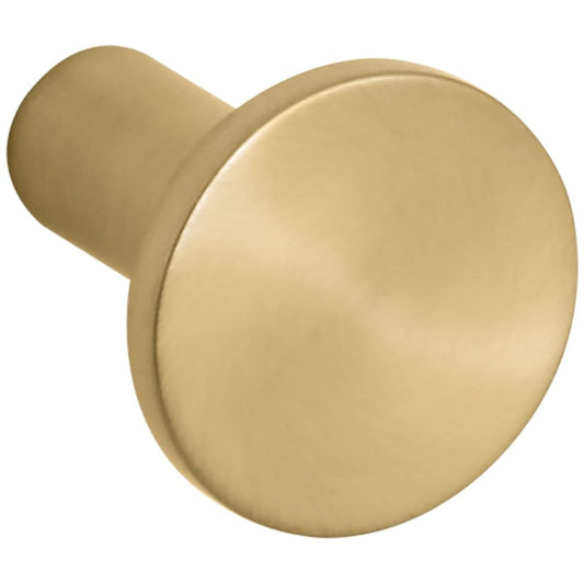 Kohler K-14484 Purist 1-1/16 Inch Mushroom Cabinet Knob Vibrant Brushed Moderne Brass