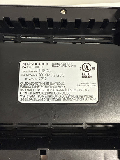 Used Revolution Cooking - Revolution InstaGLO R180 Toaster