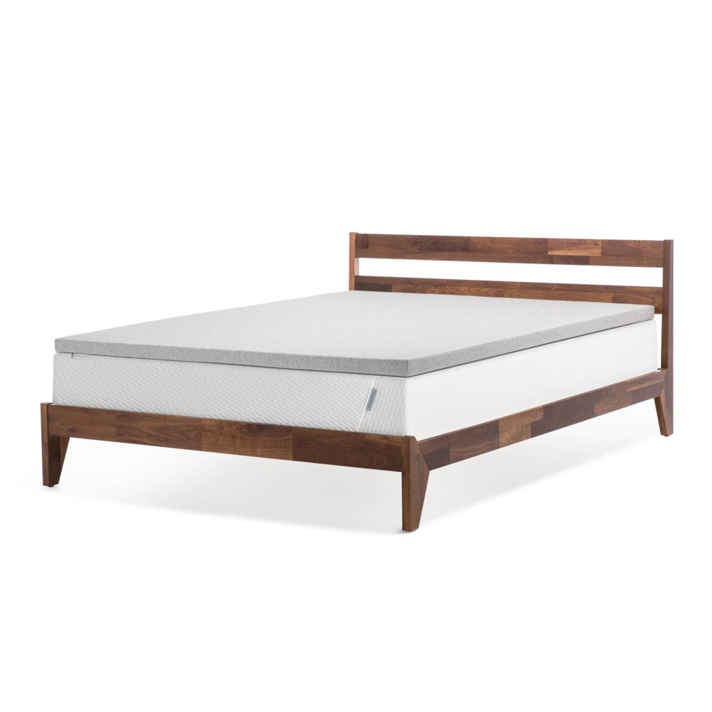 Heather Gray 2 in. Memory Foam Twin XL Mattress Topper - *Bedding