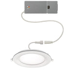 Commercial Electric 6 in. Canless Adjustable CCT Integrated LED Recessed Light Trim with Night Light 900 Lumens New Construction Remodel 53828101