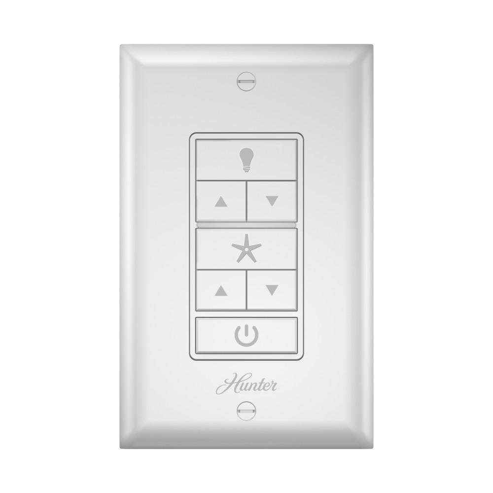 Hunter Universal Damp Rated Ceiling Fan Wall Remote Control White - *Lighting & Electrical