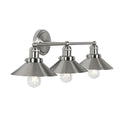 JONATHAN Y July 26.5 3-Light Industrial Farmhouse Metal Vanity Light Nickel - *Lighting & Electrical
