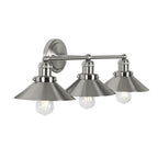 JONATHAN Y July 26.5 3-Light Industrial Farmhouse Metal Vanity Light Nickel - *Lighting & Electrical