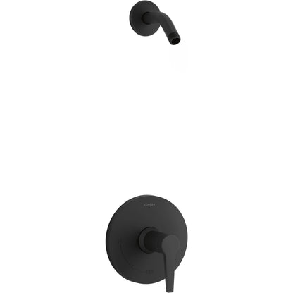 Kohler Ptch 1-Handle Shower Trim Kit in Matte Black (Valve Not Included)