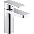 Used Kohler K-23472-4 Parallel 1.2 GPM Single Hole Bathroom Faucet with Pop-up Drain Assembly Polished Chrome