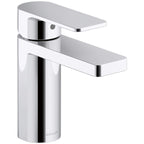 Used Kohler K-23472-4 Parallel 1.2 GPM Single Hole Bathroom Faucet with Pop-up Drain Assembly Polished Chrome