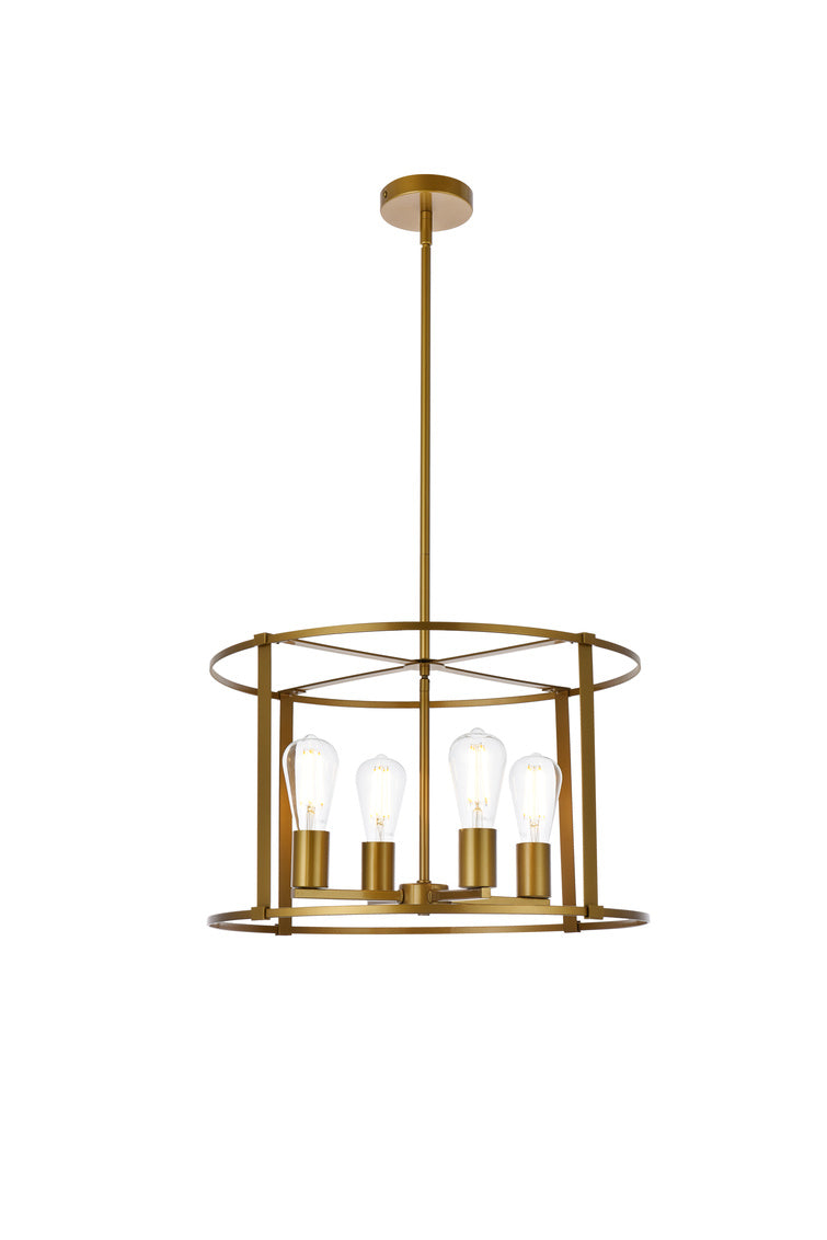 Elegant Lighting Agnys 20 Inch Large Pendant Agnys - LD7057D20BR - Transitional