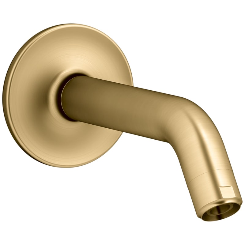 KOHLER 933-2MB Purist Shower Arm and Flange, Showerhead Fittings, 1/2-14 NPT Connection, Fits any KOHLER Showerhead, Vibrant Brushed Moderne Brass