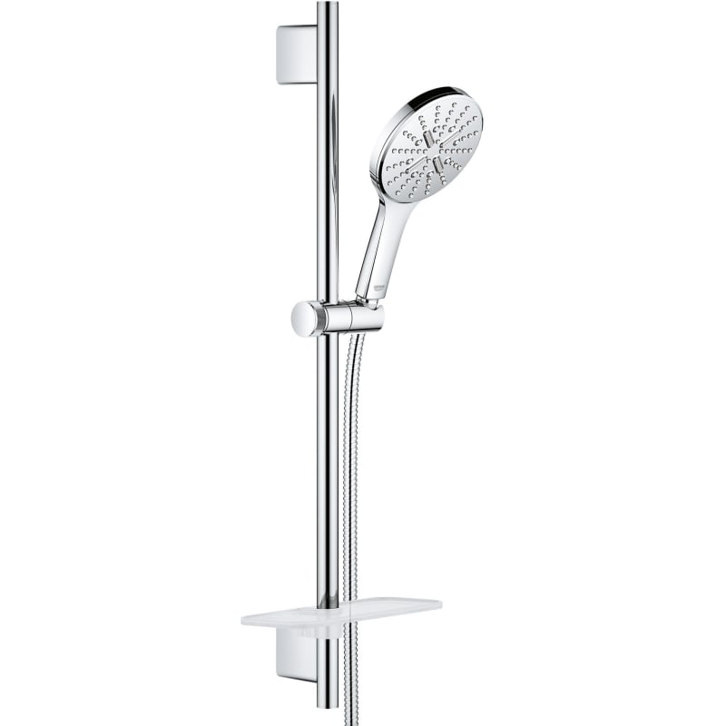 GROHE 26547000 Rainshower SmartActive 24" Shower Slide Bar Kit - 3 Sprays, 1.75 gpm, Starlight Chrome