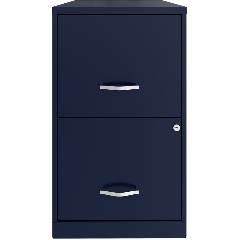 See Desc Space Solutions 18 Inch 2 Drawer Metal File Cabinet, Navy