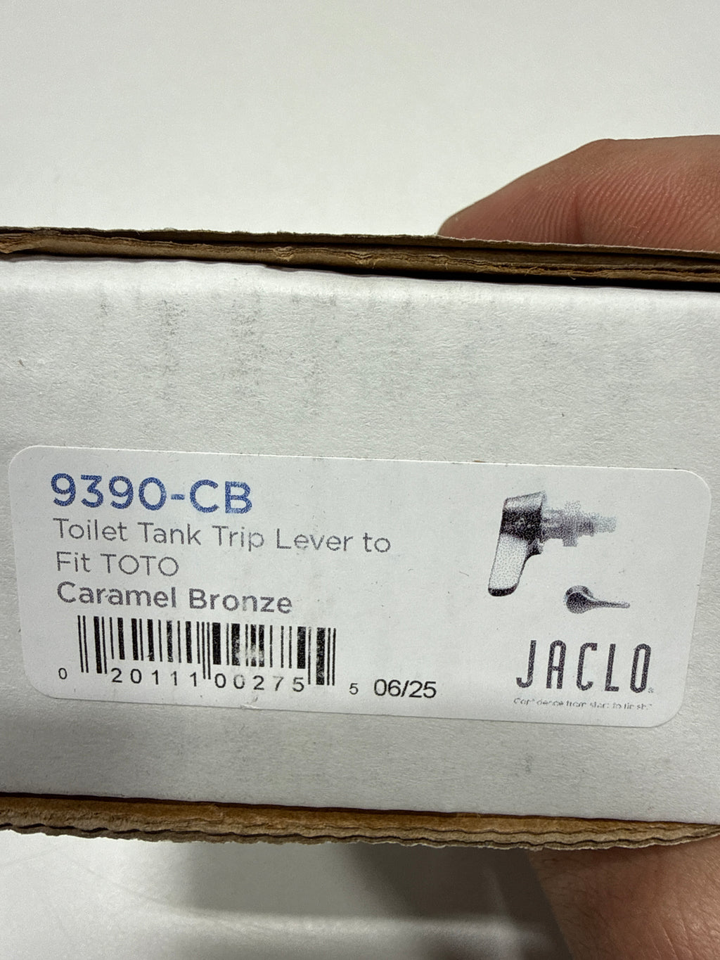 Jaclo, 9390-CB, Toilet Tank Trip Lever To Fit TOTO - Caramel Bronze (CB)