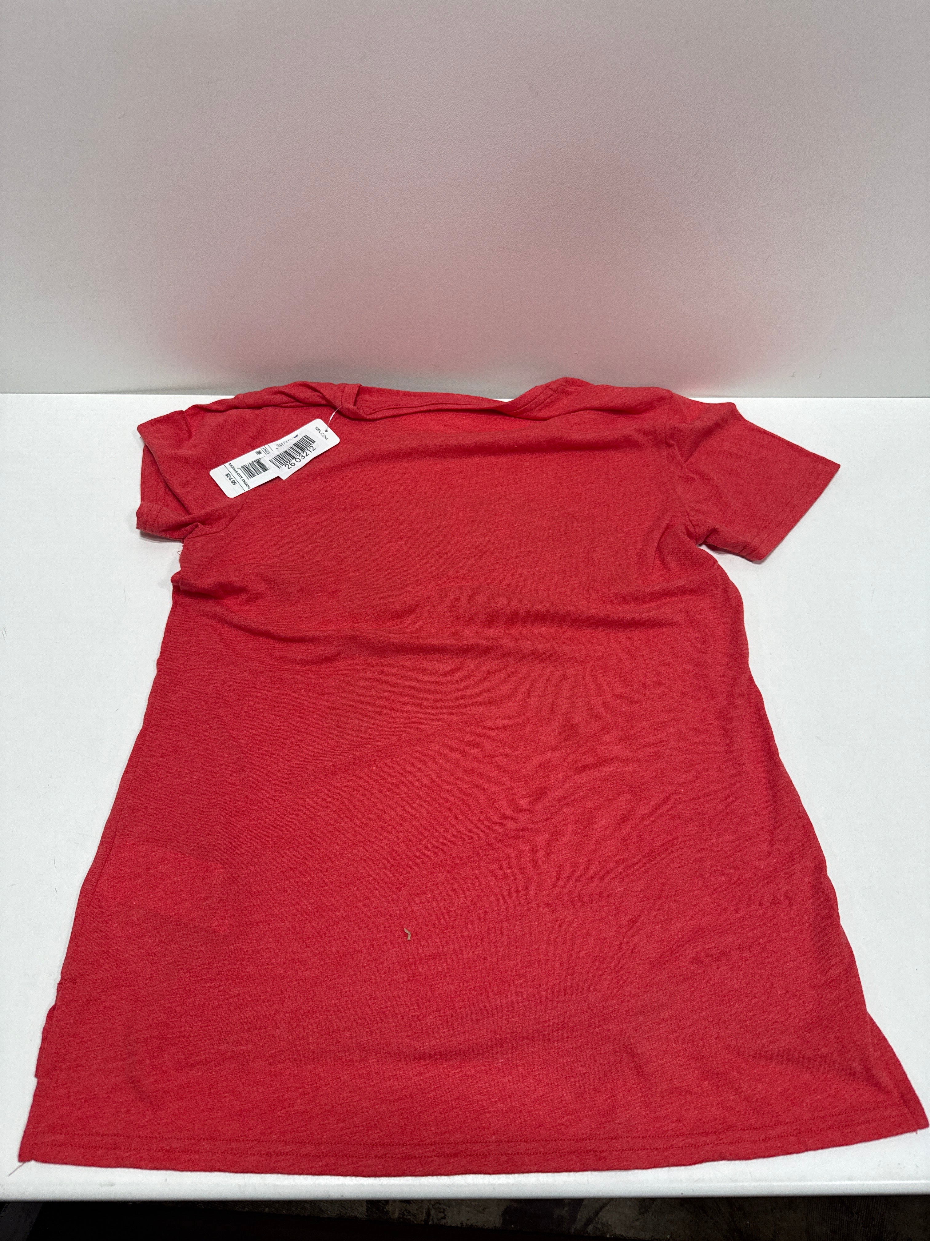 NFL Kansas City Chiefs Women's Heather Short Sleeve Tri-Blend T-Shirt