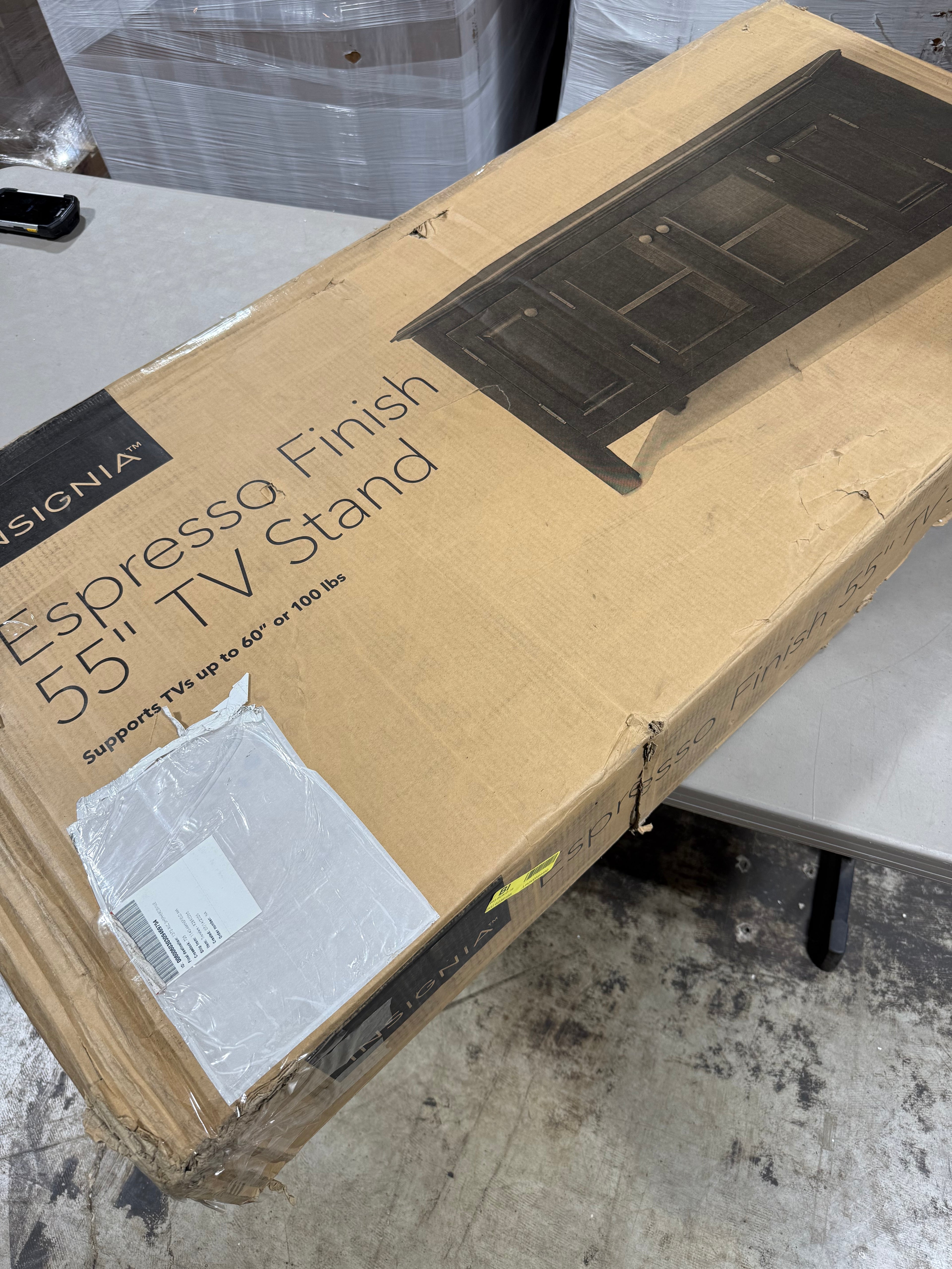 Insignia - TV Cabinet for Most Flat-Panel TVs up to 60’’ - Espresso - *Furniture & Organization