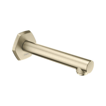 hansgrohe Tub Spout 3-inch Transitional Tub Spout in Brushed Nickel, 04814820