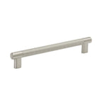 Amerock | Kitchen Cabinet Pull | Satin Nickel | 8 in (203 mm) Center-to-Center | Bronx | 1 Pack | Furniture Hardware | Cabinet Handle | Bathroom Drawer Pull