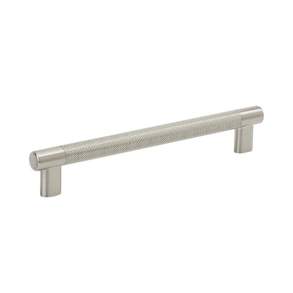 Amerock | Kitchen Cabinet Pull | Satin Nickel | 8 in (203 mm) Center-to-Center | Bronx | 1 Pack | Furniture Hardware | Cabinet Handle | Bathroom Drawer Pull