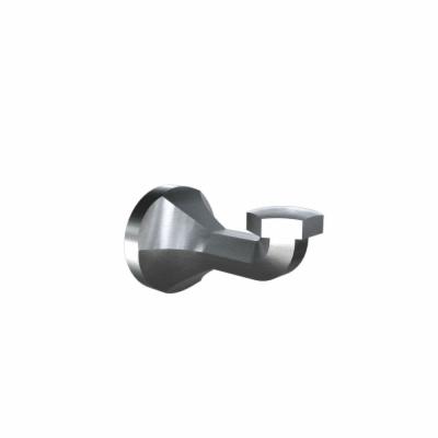 ICO Bath V221 Volkano Magma Series Single Robe Hook Brushed Nickel Bathroom Hardware and Accessories Bathroom Hardware Robe Hooks