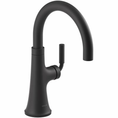 Defect KOHLER 23767-BL Tone Single Handle Kitchen Bar Faucet, Prep Sink Faucet, Wet Bar Faucet, Faucet for Bar Sink, Matte Black