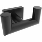 ICO Bath V6222 Volkano Crater Double Robe Hook - Matte Black