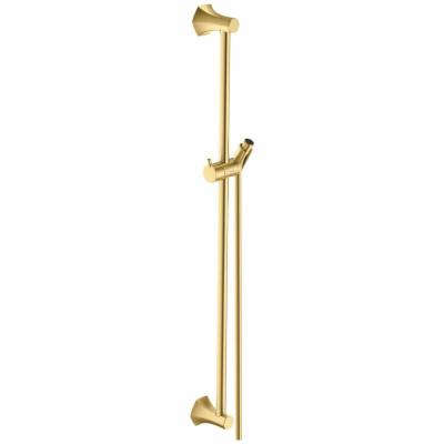 Hansgrohe 04829 Locarno 26-5/8" Wall Mounted Slide Bar - Includes 63" Hose Brushed Gold