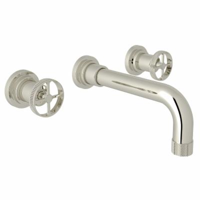 Rohl A3307IWTO-2 Campo 1.2 GPM Wall Mounted Widespread Bathroom Faucet Polished Nicke