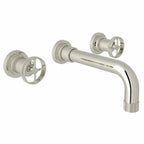Rohl A3307IWTO-2 Campo 1.2 GPM Wall Mounted Widespread Bathroom Faucet Polished Nicke
