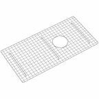 Rohl 14.63 in. L X 29.13 in. W. Bottom Grid in Stainless Steel