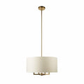 Globe Electric 60340 Emery 4 Light 20’’ Wide Drum Pendant Matte Brass - *Lighting & Electrical