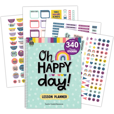 Teacher Created Resources Oh Happy Day Lesson Planner - *Computers & Office
