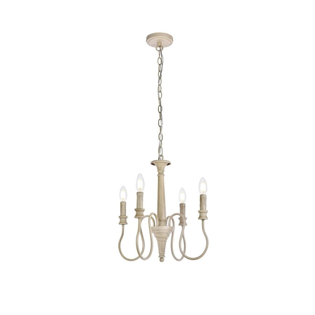 Elegant Lighting Flynx 17 Inch 4 Light Mini Chandelier Flynx - LD7043D17WD - Traditional