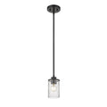 Z-Lite 1 Light Mini Pendant 492MP-MB
