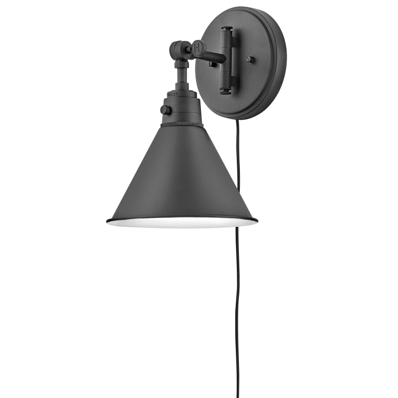 Hinkley Lighting 3691 Arti 12" Tall Hardwired Wall Sconce Black Indoor Lighting Wall Sconces