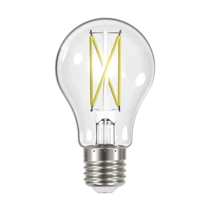 12 x Satco 60 Watt Equivalent A19 2700K Warm White Energy Efficient Dimmable LED Light Bulb - *Lighting & Electrical
