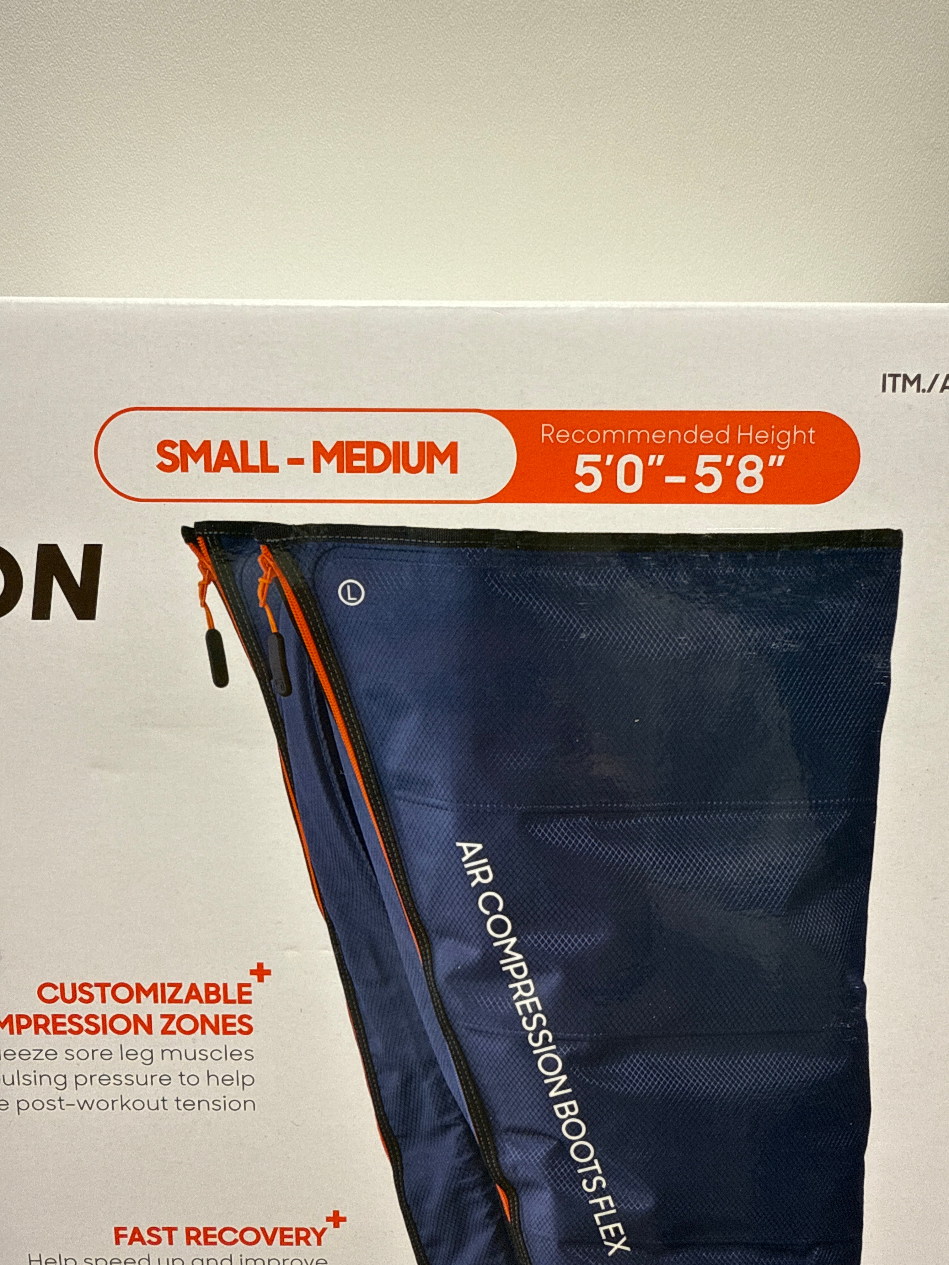 Sharper Image Air Compression Boots Flex Leg Recovery System Assorted Sizes - Small-Medium - *Massagers