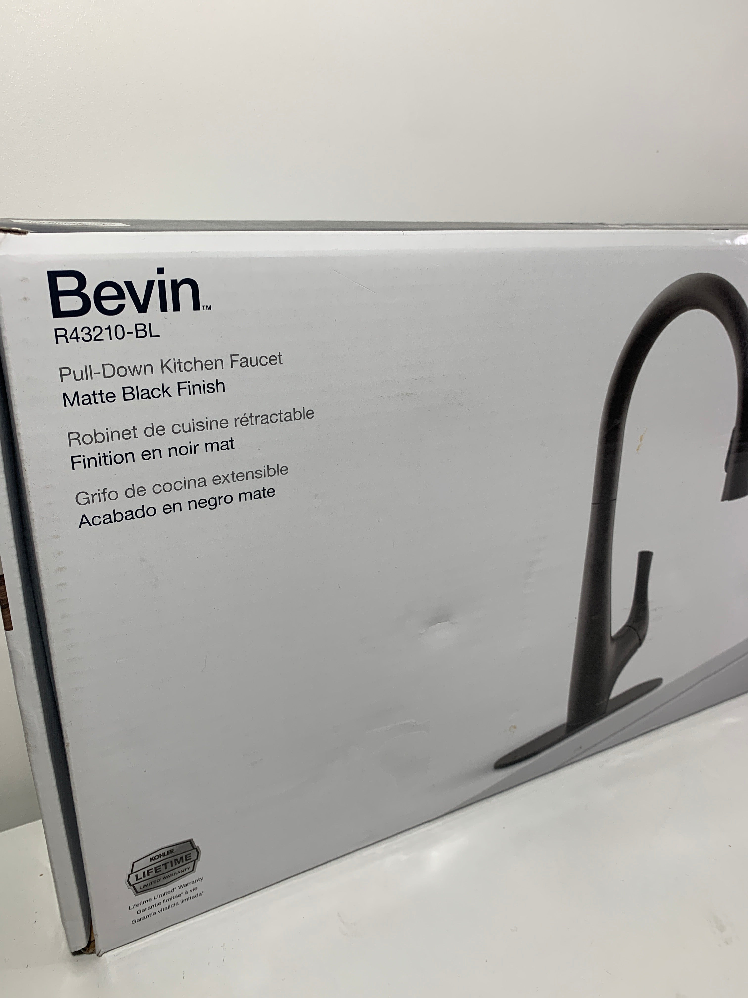 Kohler Bevin Pull-Down Kitchen Faucet Matte Black