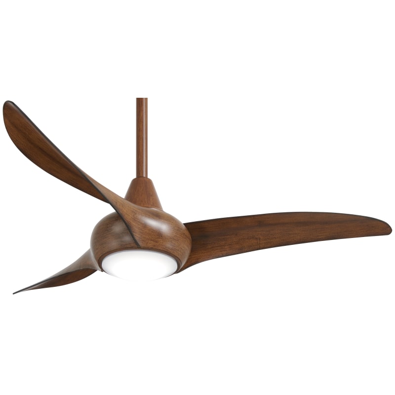 Minka-Aire F845-DK Light Wave 44" Ceiling Fan with LED Light and Remote Control in Distressed Koa Finish