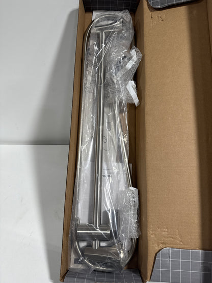 Hansgrohe 04829 Locarno 26-5/8" Wall Mounted Slide Bar - Includes 63" Hose Brushed Nickel