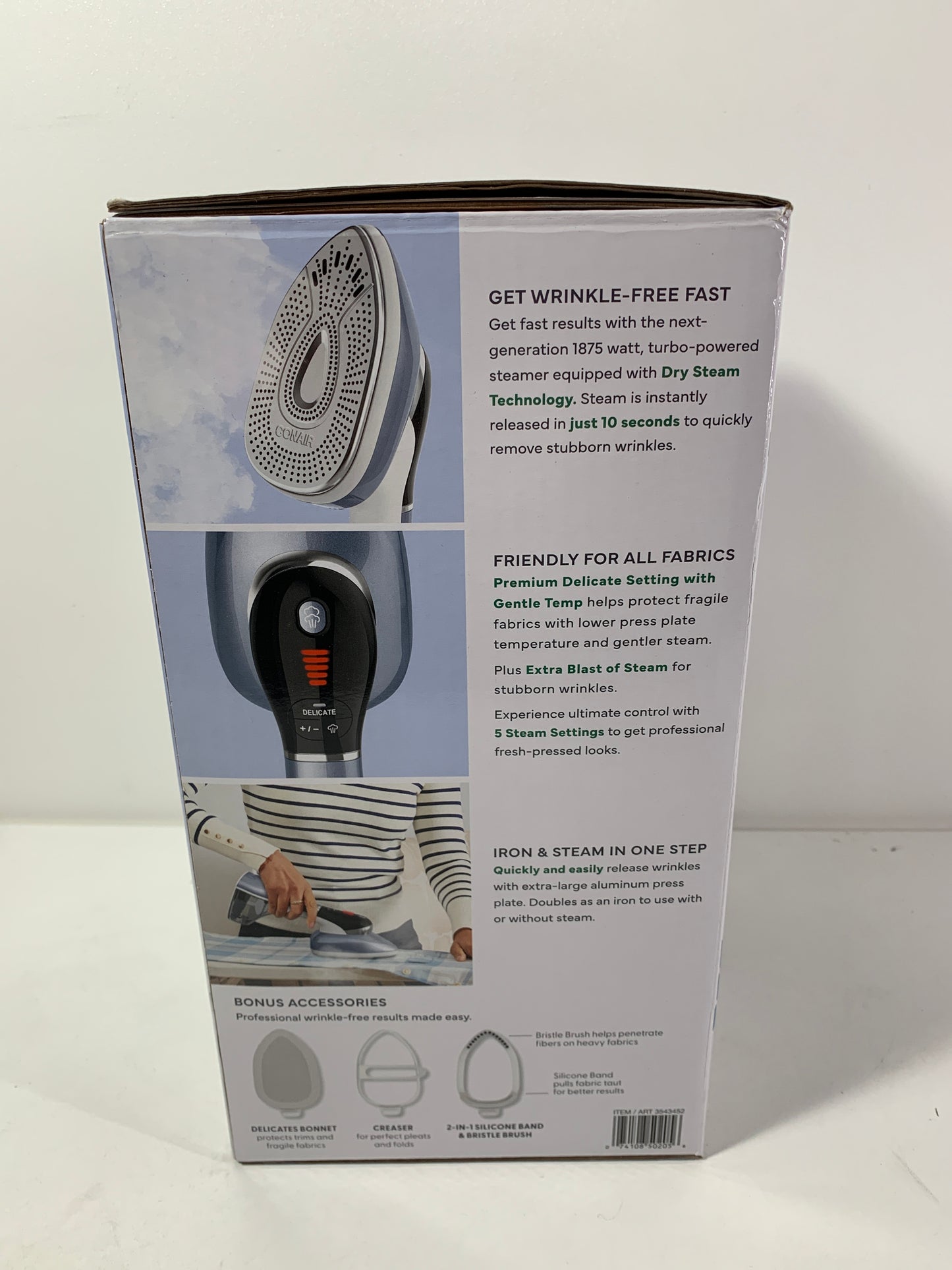 Conair 2 in 1 Steamer & Iron with Gentle Temp