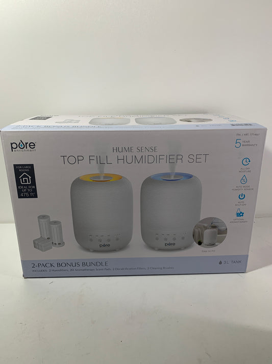 Pure Enrichment Easy Top Fill Humidifier Set Bundle 2 Pack 3L Tank