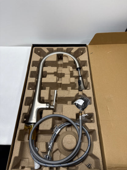 Kraus Kpf-4104 Savan 1.8 GPM Single Hole Pull Down Kitchen Faucet - Stainless Steel