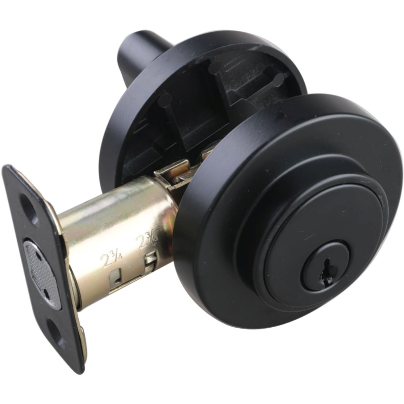 Miseno MLK1238 Elkton Single Cylinder Keyed Entry Deadbolt - Matte Black