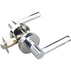Miseno MLK3012 Elkton Round Rod Privacy Door Lever Set Polished Chrome Door Hardware Door Levers Privacy Door Levers