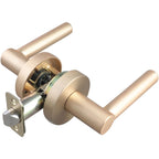 Miseno Elkton Round Rod Passage Door Lever Set Satin Brass - *Tools Hardware & Misc